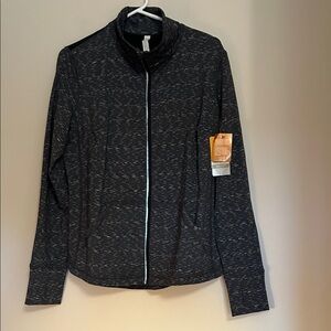 Lucytech athletic jacket new w/ tags UPF 30 quick drying size L reflective strip